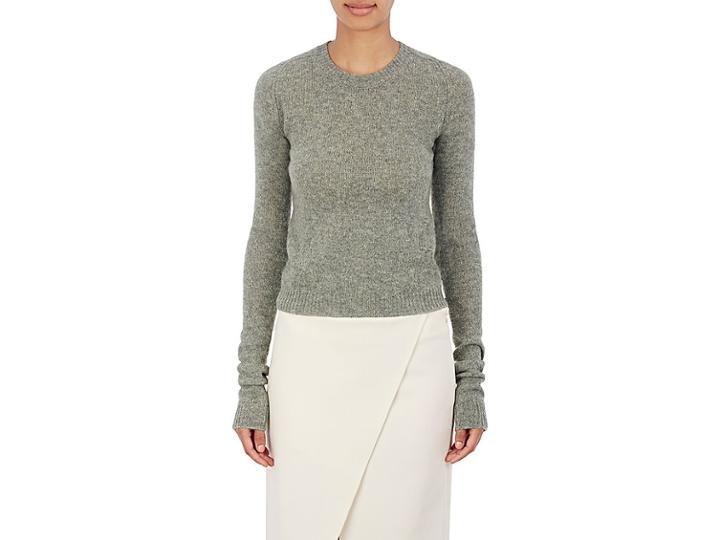 Acne Studios Women's Stockinette-stitched Wool Crop Sweater