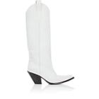 Maison Margiela Women's Mexas Suede Western Boots-white