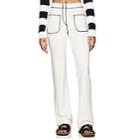 Marc Jacobs Women's Topstitched Stretch-jersey Pants - Ivory