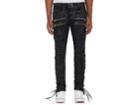 Faith Connexion Men's Waxed Lace-up Skinny Jeans