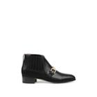 Gucci Women's Leather Chelsea Ankle Boots - Black