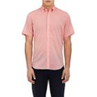 Barneys New York Men's Cotton Voile Shirt-pink