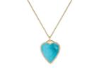 Jennifer Meyer Women's Diamond & Turquoise-inlaid Heart Pendant Necklace