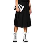 Marc Jacobs Women's Wool Pleated A-line Skirt-black