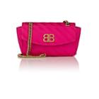 Balenciaga Women's Jacquard Shoulder Bag-pink
