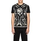 Alexander Mcqueen Men's Treasure Skull Cotton Jersey T-shirt-black