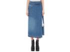 Sacai Women's Denim Wrap Midi-skirt