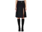 Helmut Lang Women's Pleated Stretch-wool Knee-length Skirt