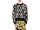 Dries Van Noten Women's Geometric-pattern Wool-blend Sweater
