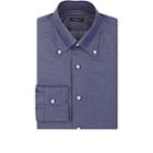 Sartorio Men's Cotton Chambray Button-down Dress Shirt-dk. Blue
