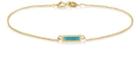 Jennifer Meyer Women's Turquoise & Yellow Gold Bar Bracelet