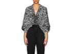 Givenchy Women's Leopard-pattern Silk Tunic