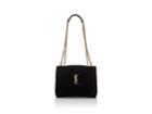 Saint Laurent Women's Monogram Loulou Small Velvet Shoulder Bag