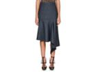 Balenciaga Women's Checked Wool-blend Asymmetric Skirt