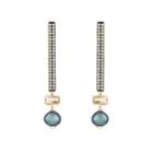 Sorellina Women's Mixed-gemstone Bar Drop Earrings - Pearl