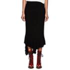 J.w.anderson Women's Asymmetric Ruffled Skirt-black