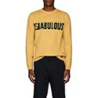 Fendi Men's Fabulous Virgin Wool Sweater-yellow