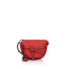 Loewe Women's Gate Small Leather Shoulder Bag - Scarlet Red, Burnt Red