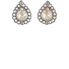 Cathy Waterman Women's Mixed-diamond Teardrop Stud Earrings