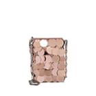 Paco Rabanne Women's Iconic Sparkle Mini Shoulder Bag - Pink
