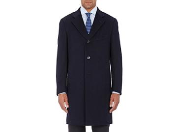 Isaia Men's Cashmere Three-button Topcoat