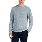 Inis Meain Men's Mlange Linen Sweater - Lt. Blue