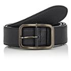 Prada Men's Saffiano Leather Belt-black