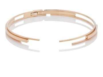 Dauphin Women's Rose Gold Collar Necklace