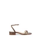 Barneys New York Women's Crocodile-stamped Leather Sandals - Brown