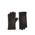 Barneys New York Men's Fur-lined Leather Gloves - Dk. Brown