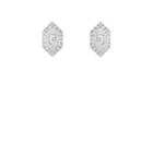 Azlee Women's White Diamond Stud Earrings - White