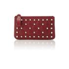 Valentino Garavani Women's Rockstud Spike Leather Pouch-red