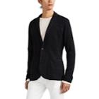John Varvatos Men's Float-stitched Linen-cotton Two-button Sportcoat - Black