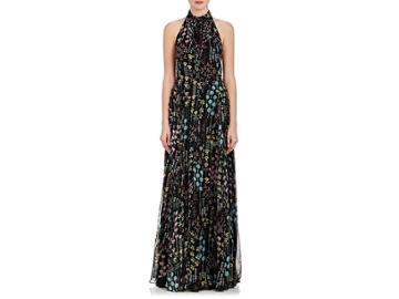 Valentino Women's Floral Silk Halter Maxi Dress