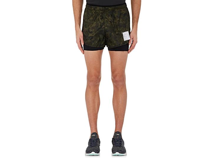 Satisfy Men's Short Distance Camouflage Running Shorts
