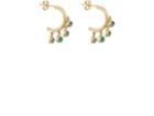 Jennifer Meyer Women's Emerald Bezel Dangle Hoop Earrings