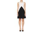 Lisa Perry Women's Colorblocked Wool Crepe A-line Dress