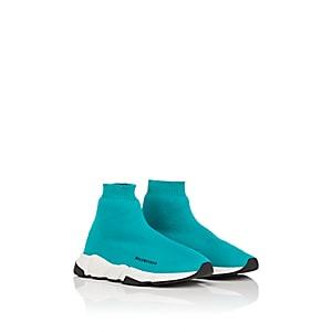 Balenciaga Kids' Speed Knit Sneakers - Turquoise