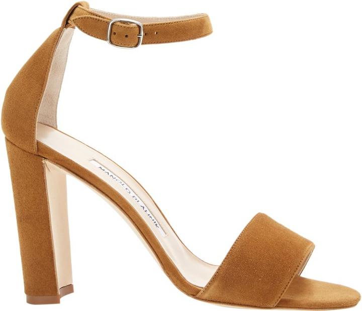 Manolo Blahnik Lauratopri Ankle-strap Sandals-nude
