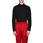 Givenchy Men's Star-embroidered Cotton Shirt - Black