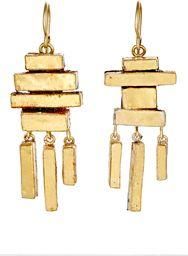 Judy Geib Stacked Box Drop Earrings-colorless