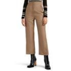 Proenza Schouler Women's Zip-detailed Wool-blend Crop Trousers - Khaki