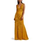 J. Mendel Women's Embellished Silk Gown - Saffron
