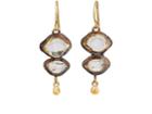 Judy Geib Women's Herkimer Diamond Double-drop Earrings