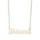 Bianca Pratt Women's Princess Nameplate Necklace - Gold