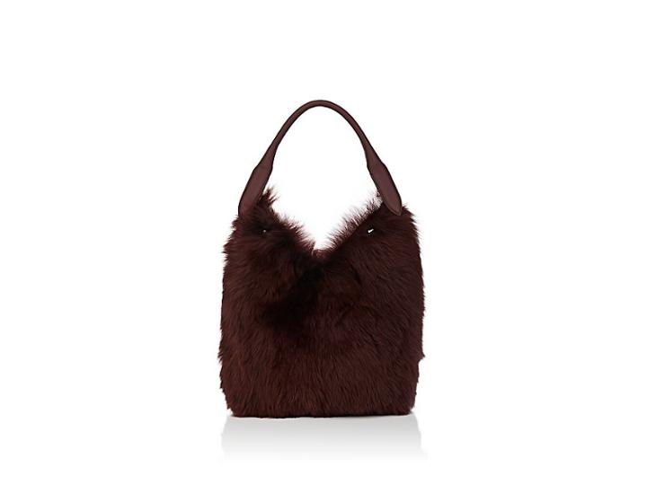 Anya Hindmarch Women's Small Shearling & Leather Bucket Bag