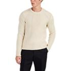 Calvin Klein 205w39nyc Men's Cable-knit Wool-blend Sweater - White