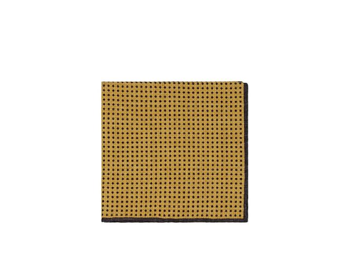 Eleventy Men's Dotted Wool-cotton Pocket Square