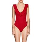 Suboo Women's The Chase Frill One-piece Swimsuit-red