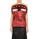 Calvin Klein 205w39nyc Women's Colorblocked Satin Uniform Top-wine